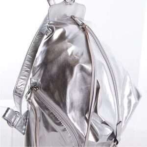 Rebecca Minkoff Metallic Silver Backpack